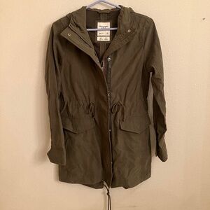 Abercrombie and Fitch Olive Parka Jacket